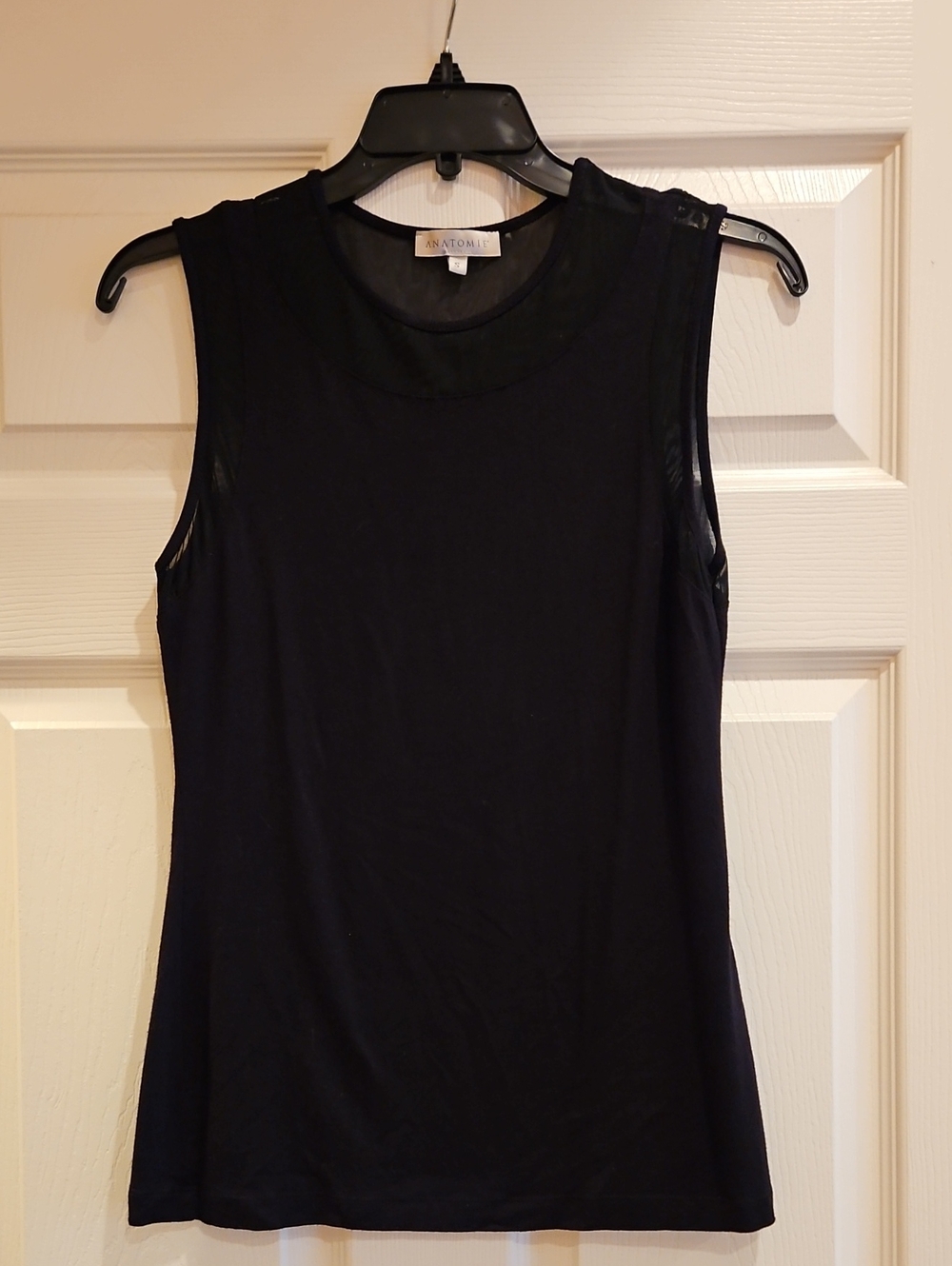 Anatomie Black Sleeveless Crewneck Tank
